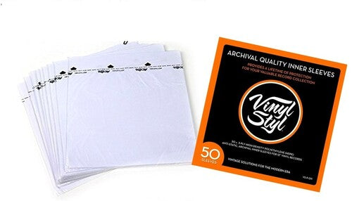 Vinyl Styl® VS-P-011 12 Inch Archival Inner Record Sleeves - HDPE - 50 Count