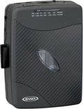 Jensen SCR-75 Personal Stereo Cassette Player - AM/FM - Stereo Earbuds (Black)