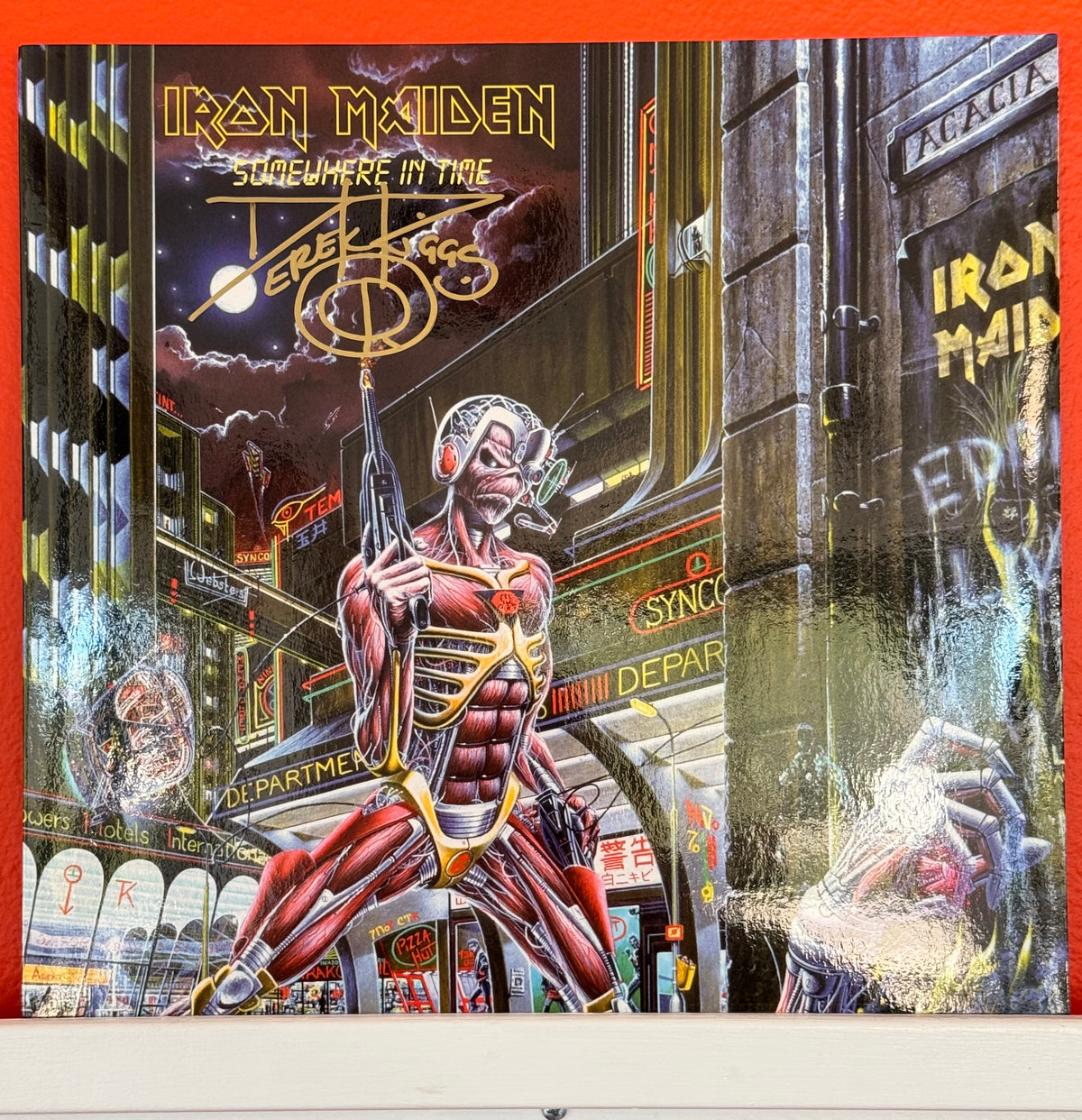 Iron Maiden - Somewhere In Time (New, Never Played, Signed by Derek Riggs)