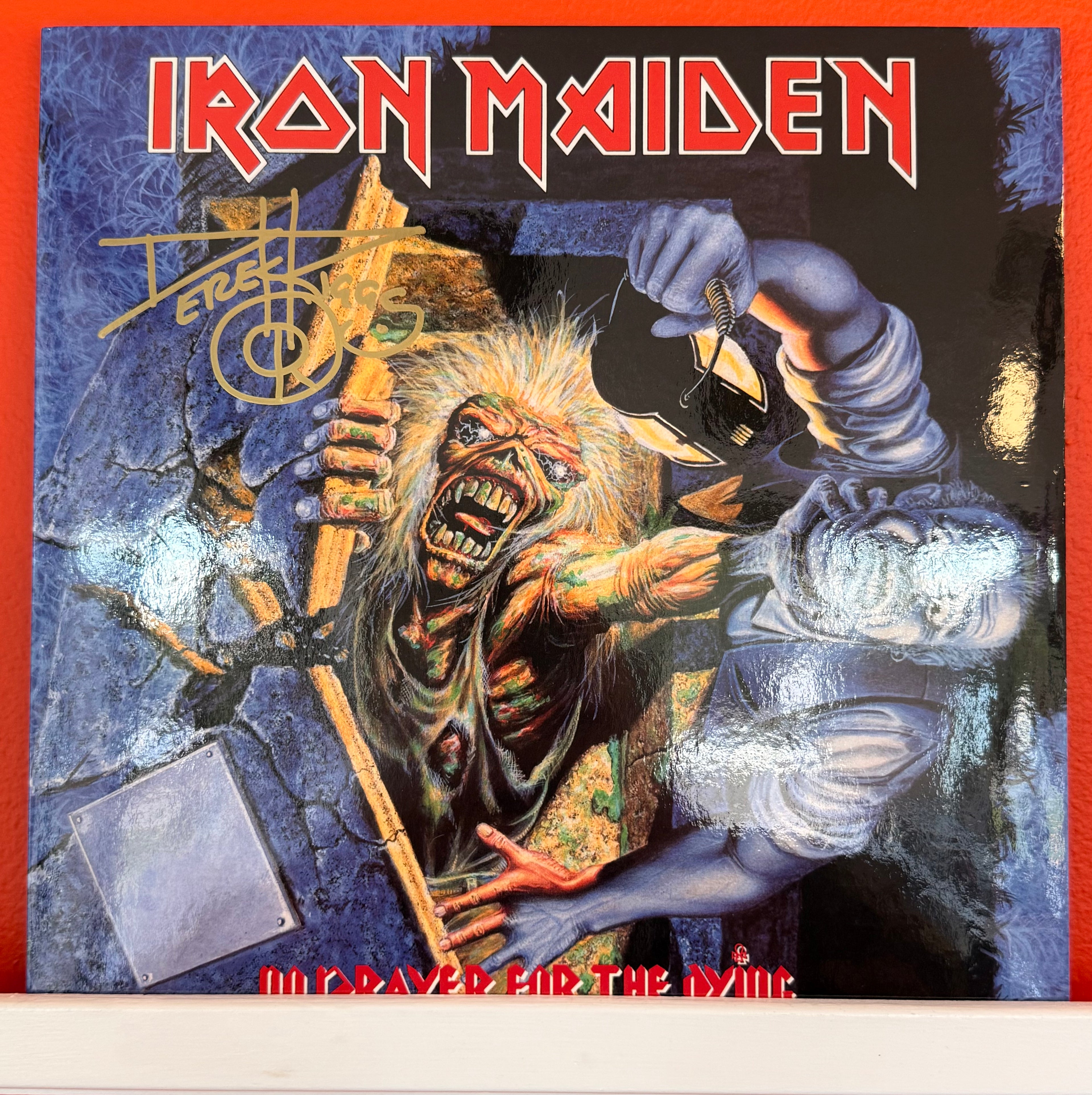 Iron Maiden - No Prayer For The Dying (New, Never Played, Signed by Derek Riggs)