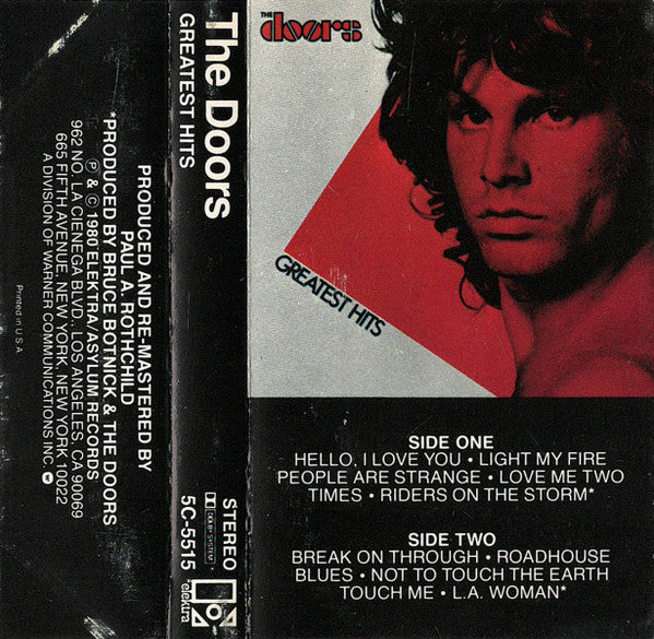 The Doors - Greatest Hits (1980, Cassette)