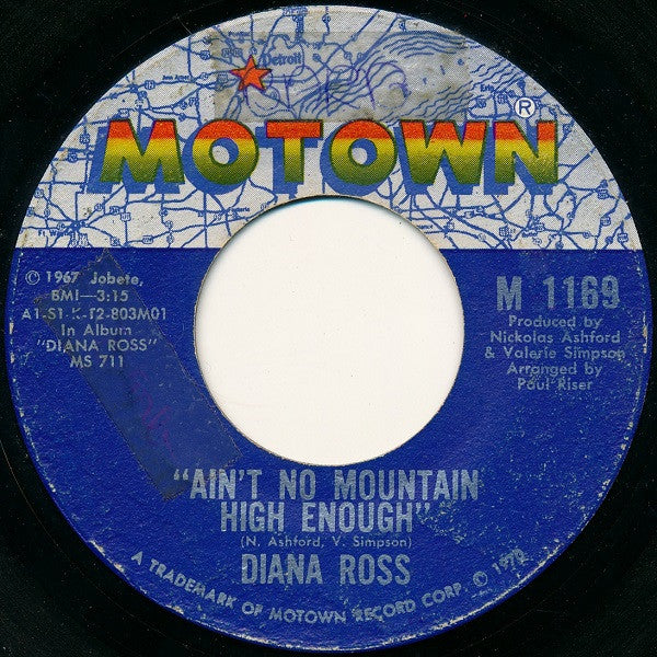 Ross, Diana - Ain't No Mountain High Enough/Can't It Wait Until Tomorrow (1970, 7")