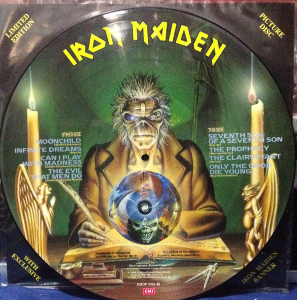 Iron Maiden - Seventh Son of a Seventh Son (1988, UK, Picture Disc, w/ Exclusive Banner)