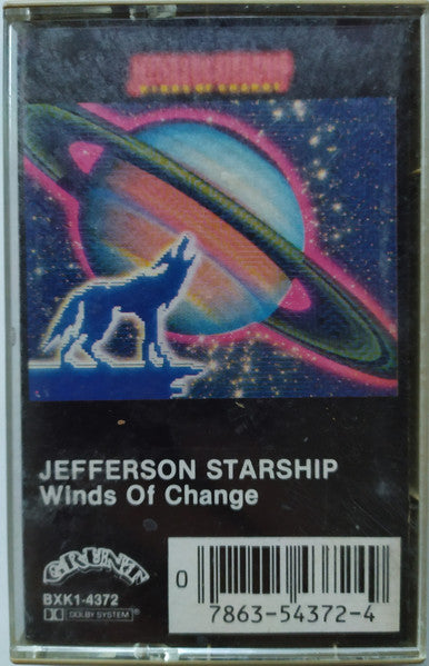 Jefferson Starship - Winds Of Change (1982, Cassette)