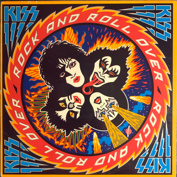 Kiss - Rock And Roll Over (1976, w/Printed Inner Sleeve, Stickers, and Kiss Army Order Form)