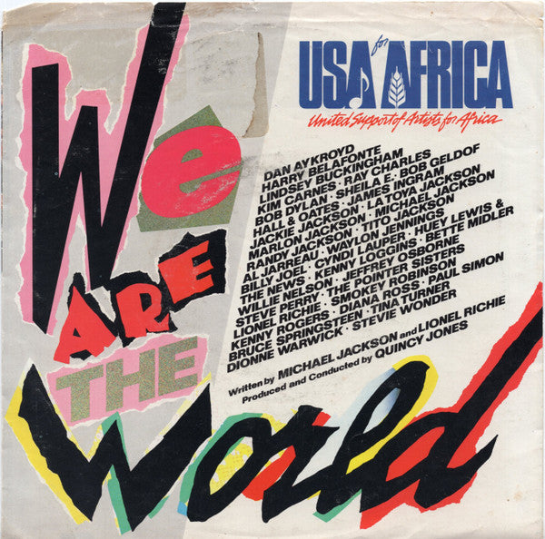 USA For Africa - We Are The World (1985, 7")