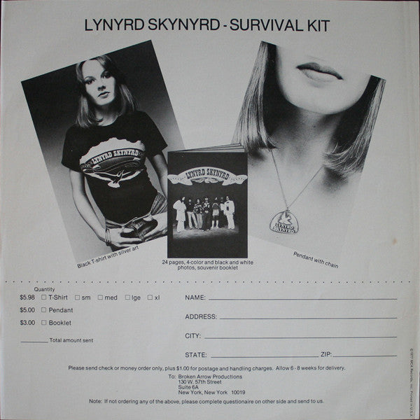 Lynyrd Skynyrd - Street Survivors (1977, w/Insert and Survival Kit Form)