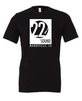 T-Shirt: Black Shirt White Logo - M